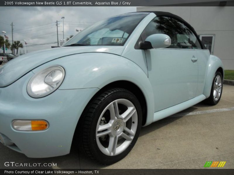 Aquarius Blue / Grey 2005 Volkswagen New Beetle GLS 1.8T Convertible