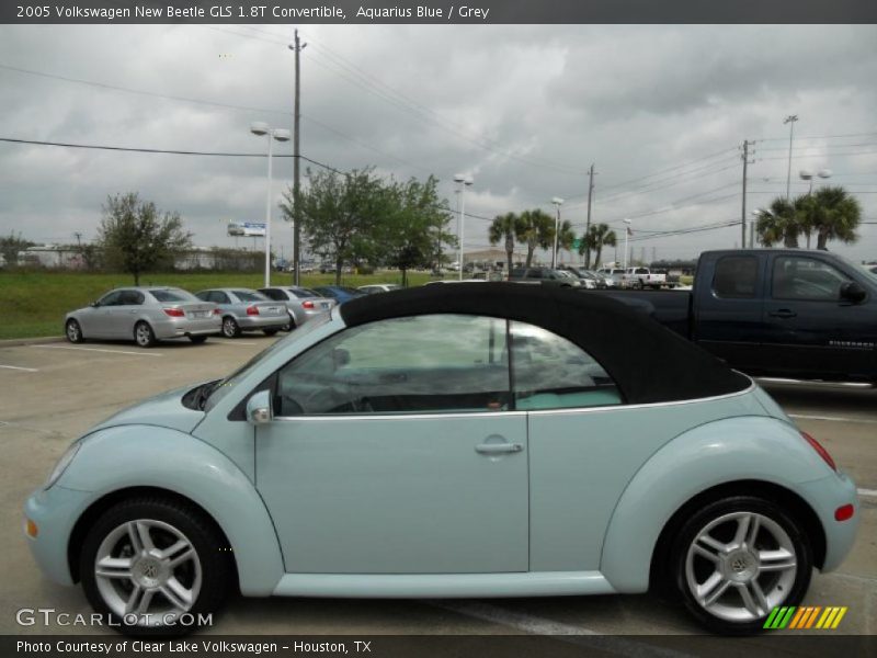 Aquarius Blue / Grey 2005 Volkswagen New Beetle GLS 1.8T Convertible