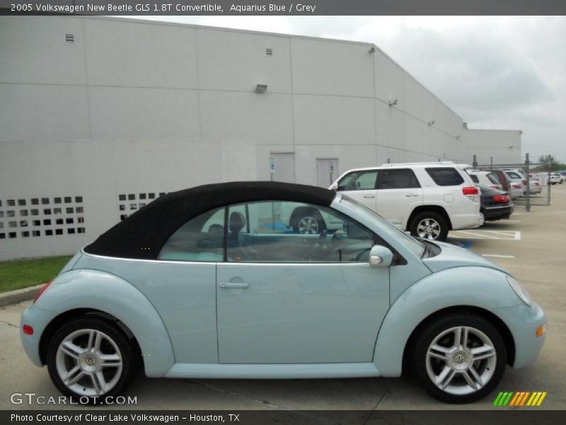 Aquarius Blue / Grey 2005 Volkswagen New Beetle GLS 1.8T Convertible
