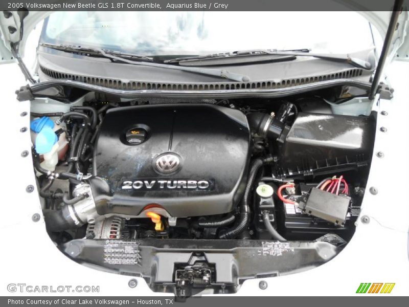 Aquarius Blue / Grey 2005 Volkswagen New Beetle GLS 1.8T Convertible