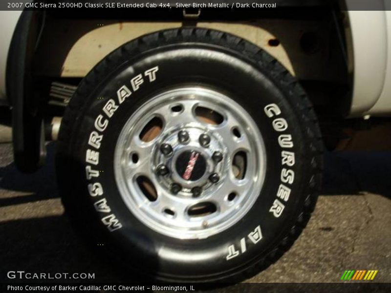 Silver Birch Metallic / Dark Charcoal 2007 GMC Sierra 2500HD Classic SLE Extended Cab 4x4