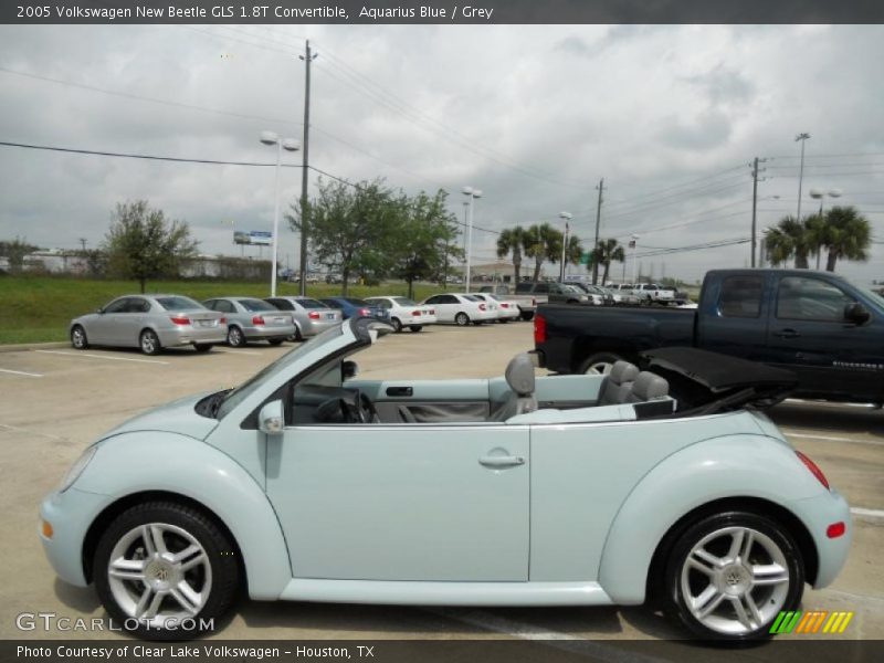 Aquarius Blue / Grey 2005 Volkswagen New Beetle GLS 1.8T Convertible