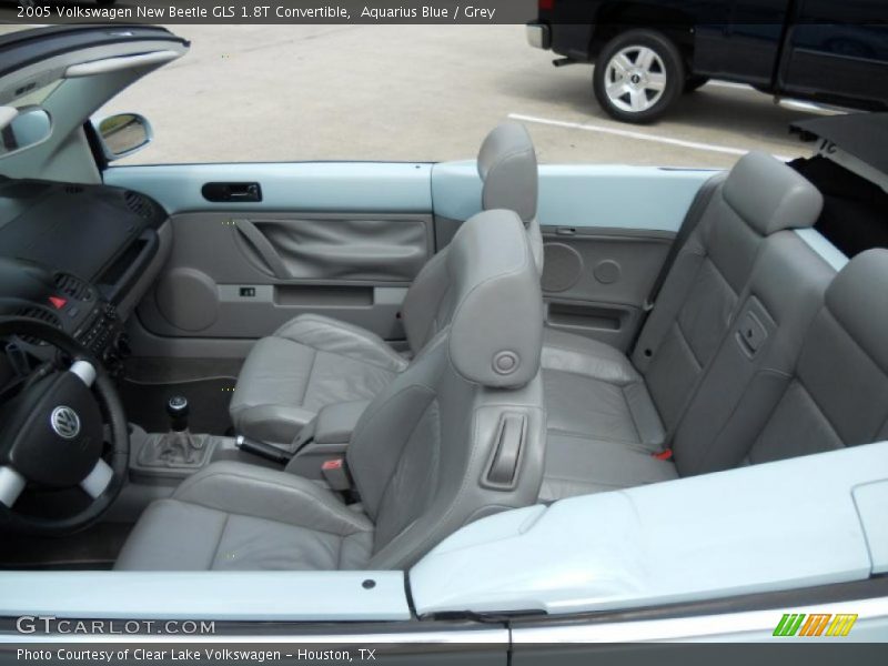 Aquarius Blue / Grey 2005 Volkswagen New Beetle GLS 1.8T Convertible