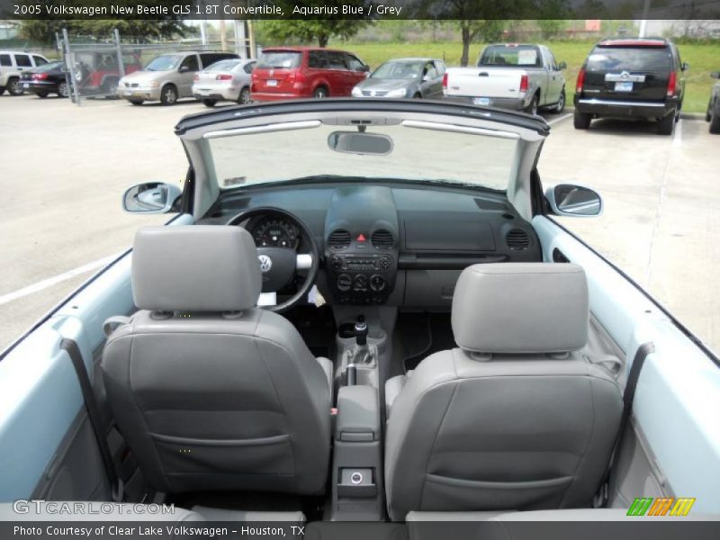 Aquarius Blue / Grey 2005 Volkswagen New Beetle GLS 1.8T Convertible