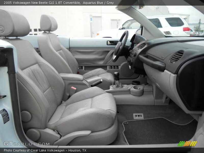 Aquarius Blue / Grey 2005 Volkswagen New Beetle GLS 1.8T Convertible