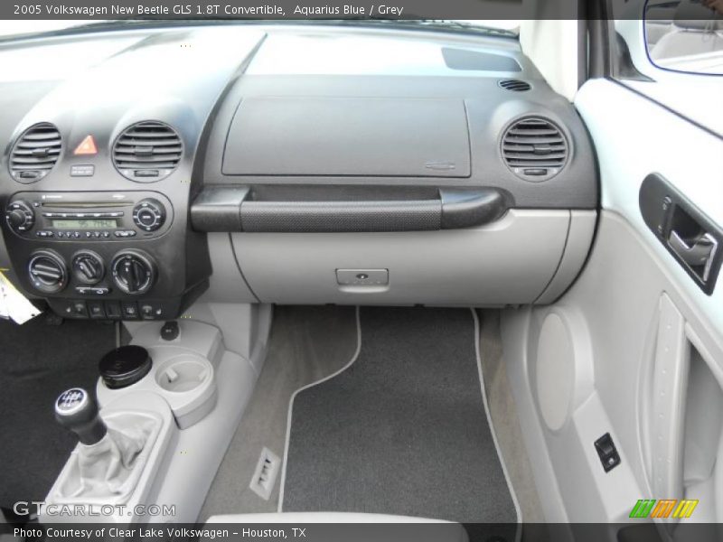 Aquarius Blue / Grey 2005 Volkswagen New Beetle GLS 1.8T Convertible
