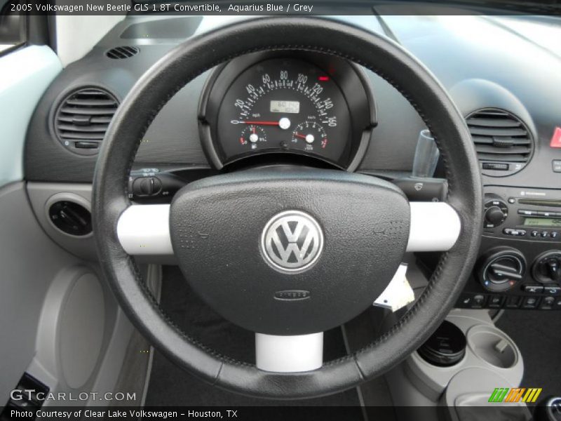 Aquarius Blue / Grey 2005 Volkswagen New Beetle GLS 1.8T Convertible