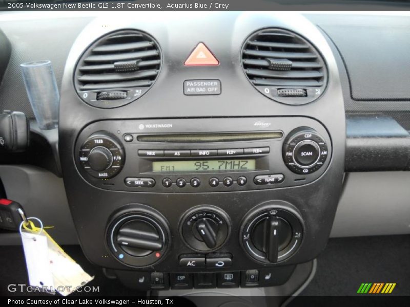 Aquarius Blue / Grey 2005 Volkswagen New Beetle GLS 1.8T Convertible