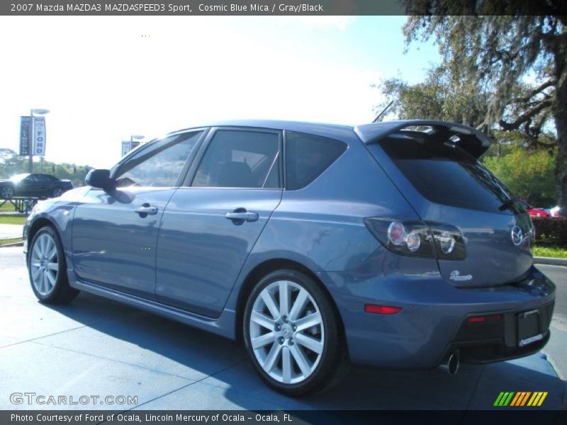 Cosmic Blue Mica / Gray/Black 2007 Mazda MAZDA3 MAZDASPEED3 Sport