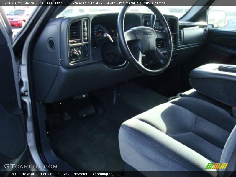 Silver Birch Metallic / Dark Charcoal 2007 GMC Sierra 2500HD Classic SLE Extended Cab 4x4
