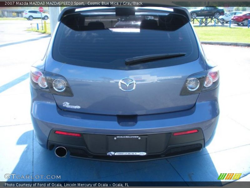 Cosmic Blue Mica / Gray/Black 2007 Mazda MAZDA3 MAZDASPEED3 Sport