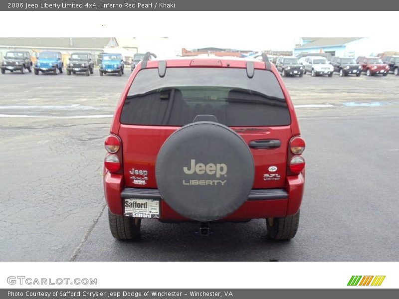 Inferno Red Pearl / Khaki 2006 Jeep Liberty Limited 4x4