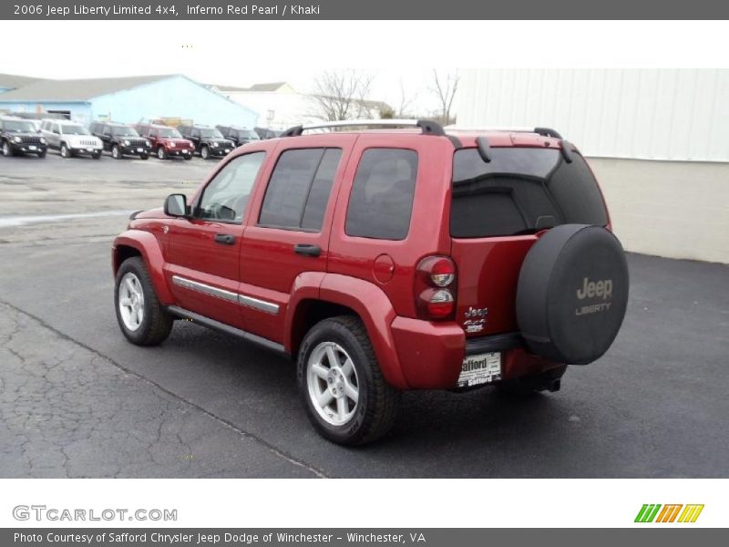 Inferno Red Pearl / Khaki 2006 Jeep Liberty Limited 4x4