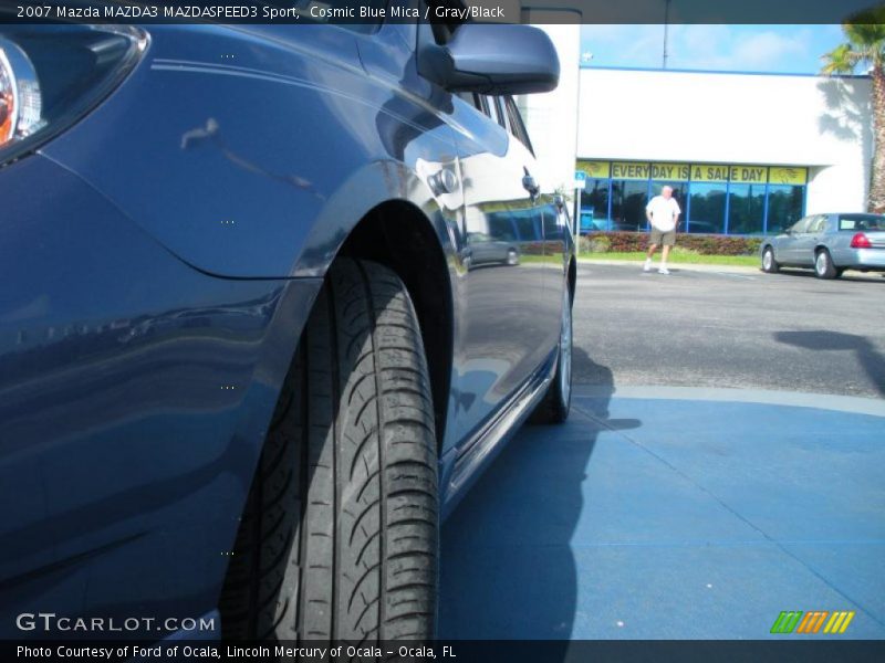 Cosmic Blue Mica / Gray/Black 2007 Mazda MAZDA3 MAZDASPEED3 Sport