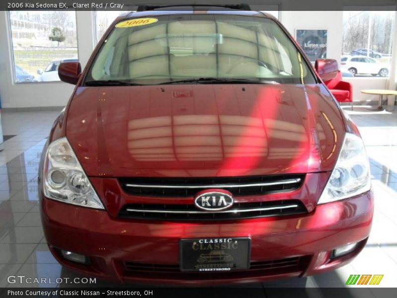 Claret Red / Gray 2006 Kia Sedona EX