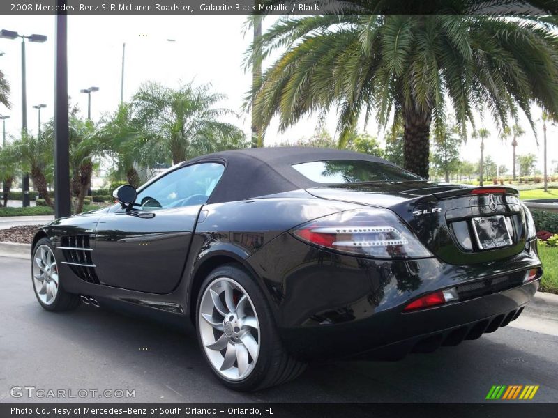 Galaxite Black Metallic / Black 2008 Mercedes-Benz SLR McLaren Roadster