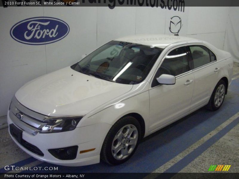 White Suede / Camel 2010 Ford Fusion SE