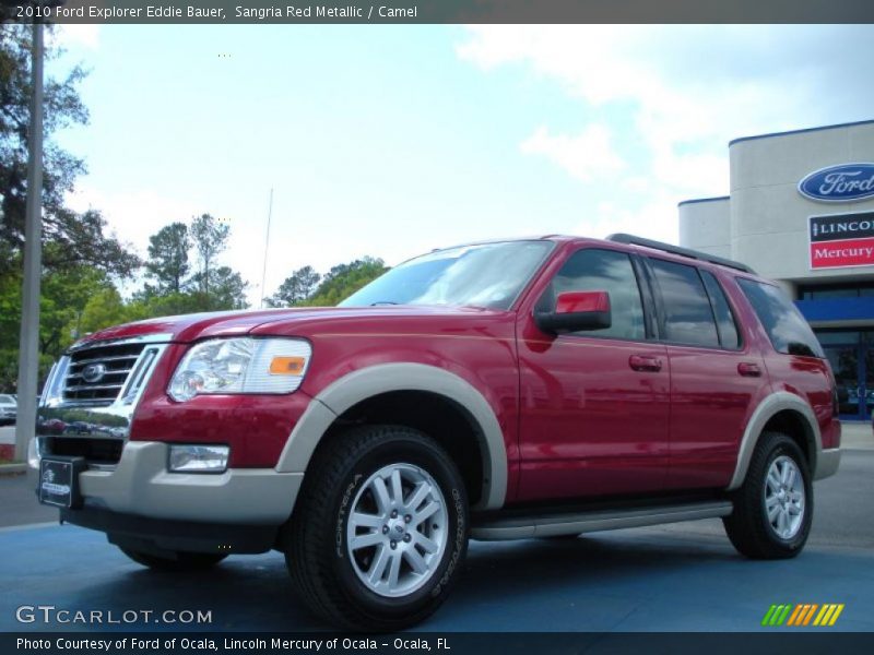Sangria Red Metallic / Camel 2010 Ford Explorer Eddie Bauer