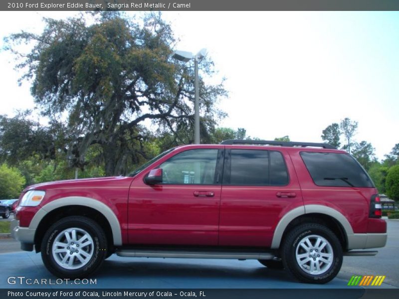 Sangria Red Metallic / Camel 2010 Ford Explorer Eddie Bauer