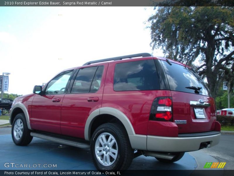 Sangria Red Metallic / Camel 2010 Ford Explorer Eddie Bauer