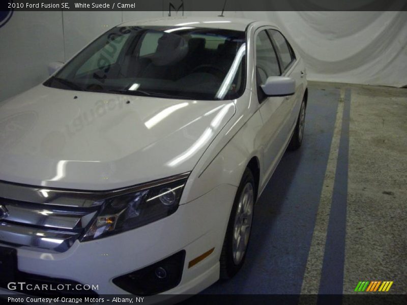 White Suede / Camel 2010 Ford Fusion SE