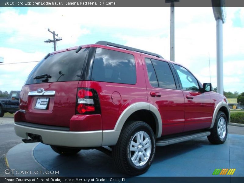 Sangria Red Metallic / Camel 2010 Ford Explorer Eddie Bauer