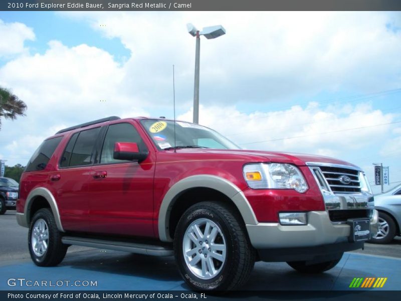 Sangria Red Metallic / Camel 2010 Ford Explorer Eddie Bauer