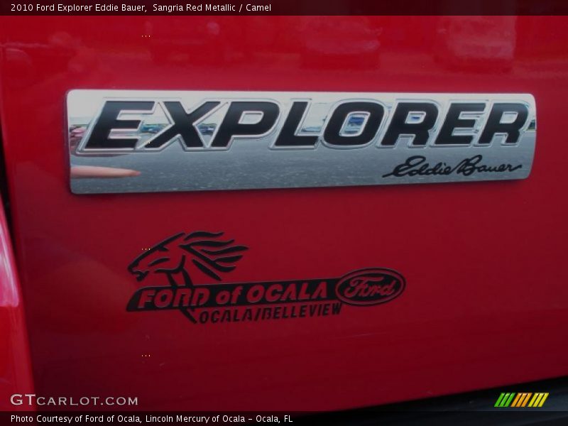 Sangria Red Metallic / Camel 2010 Ford Explorer Eddie Bauer