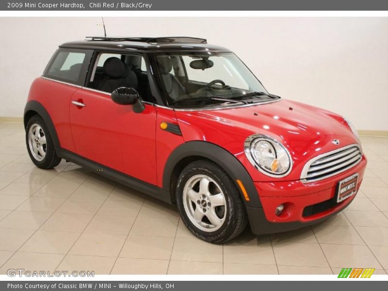 Chili Red / Black/Grey 2009 Mini Cooper Hardtop