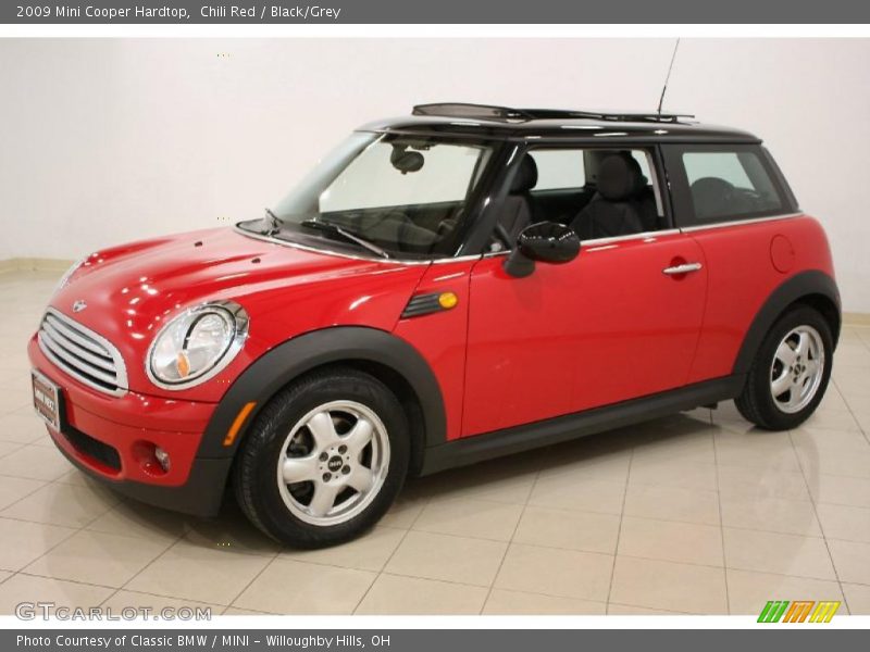 Chili Red / Black/Grey 2009 Mini Cooper Hardtop
