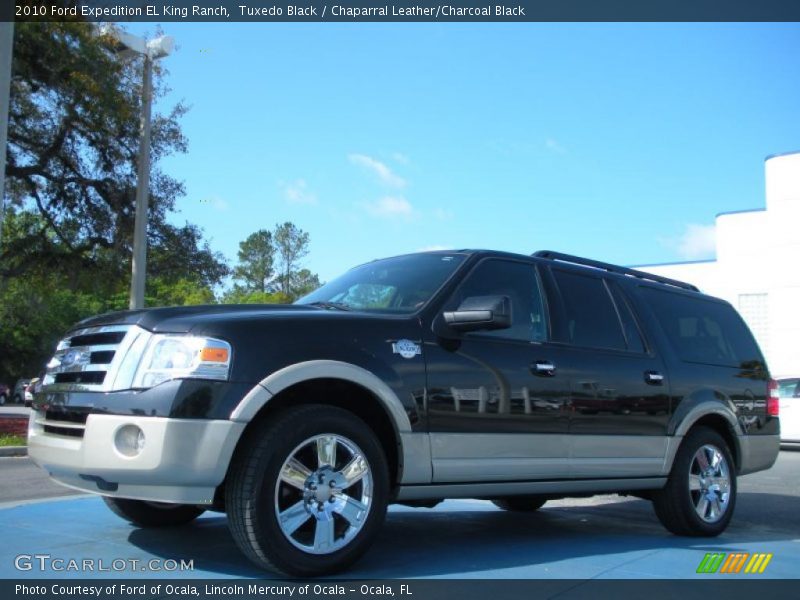 Tuxedo Black / Chaparral Leather/Charcoal Black 2010 Ford Expedition EL King Ranch