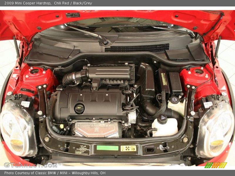 Chili Red / Black/Grey 2009 Mini Cooper Hardtop