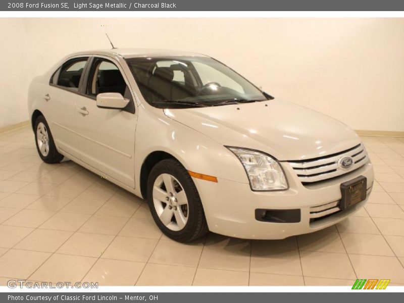 Light Sage Metallic / Charcoal Black 2008 Ford Fusion SE