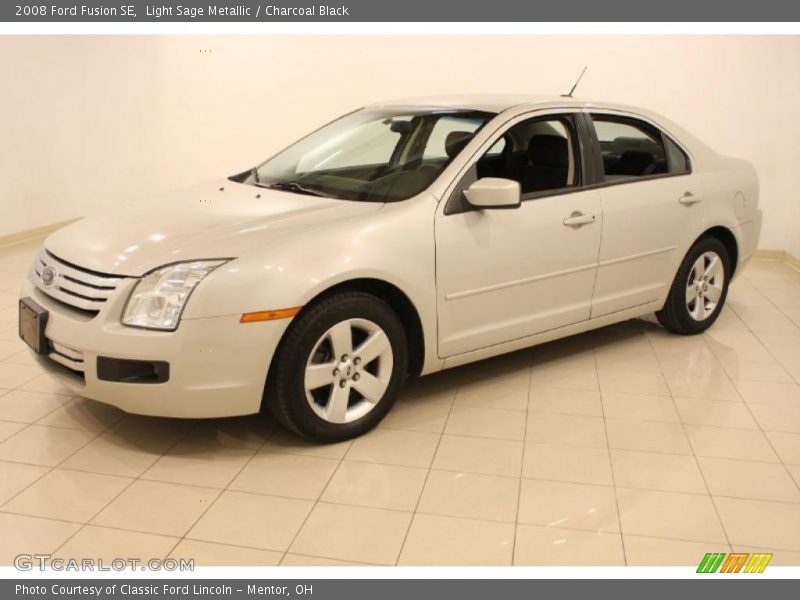 Light Sage Metallic / Charcoal Black 2008 Ford Fusion SE