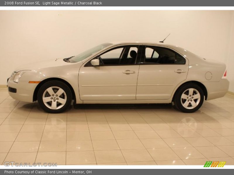 Light Sage Metallic / Charcoal Black 2008 Ford Fusion SE