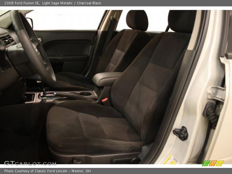 Light Sage Metallic / Charcoal Black 2008 Ford Fusion SE