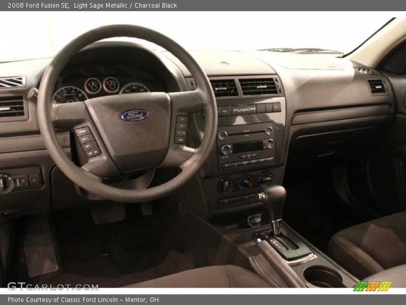 Light Sage Metallic / Charcoal Black 2008 Ford Fusion SE