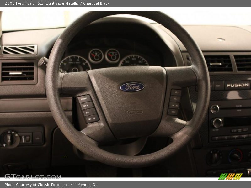 Light Sage Metallic / Charcoal Black 2008 Ford Fusion SE