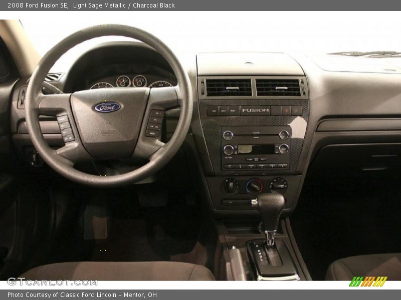 Light Sage Metallic / Charcoal Black 2008 Ford Fusion SE