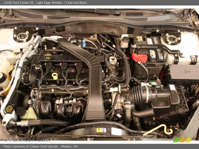 Light Sage Metallic / Charcoal Black 2008 Ford Fusion SE