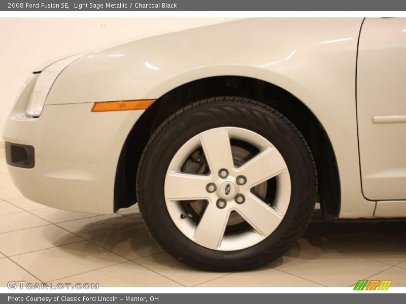Light Sage Metallic / Charcoal Black 2008 Ford Fusion SE