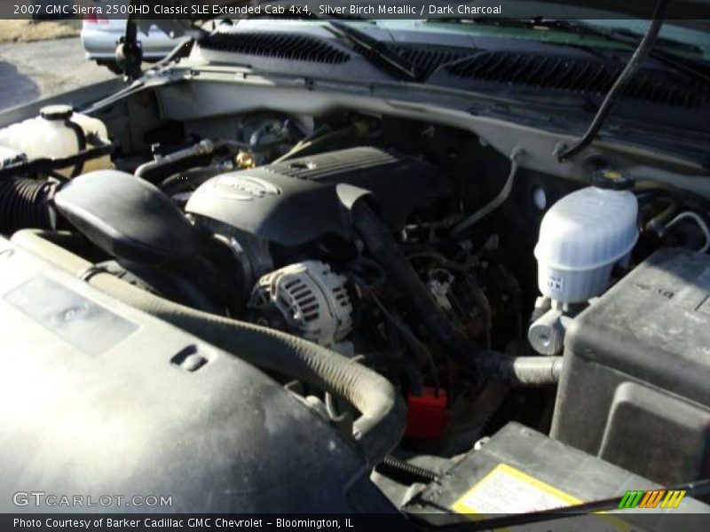 Silver Birch Metallic / Dark Charcoal 2007 GMC Sierra 2500HD Classic SLE Extended Cab 4x4