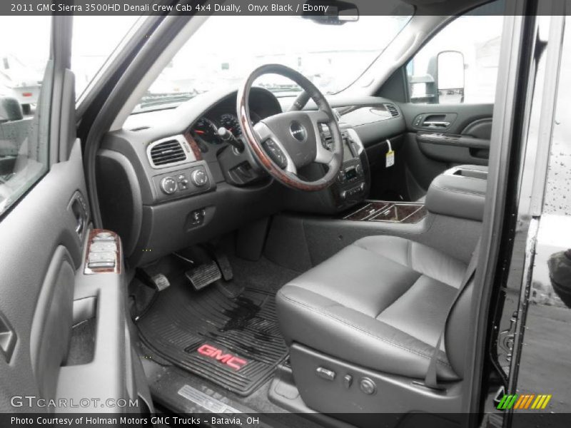 Onyx Black / Ebony 2011 GMC Sierra 3500HD Denali Crew Cab 4x4 Dually