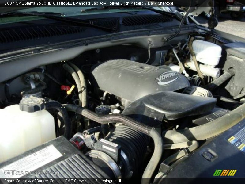 Silver Birch Metallic / Dark Charcoal 2007 GMC Sierra 2500HD Classic SLE Extended Cab 4x4