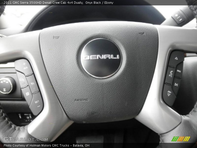Onyx Black / Ebony 2011 GMC Sierra 3500HD Denali Crew Cab 4x4 Dually