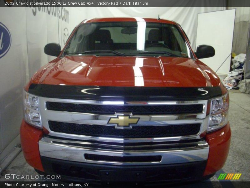 Victory Red / Dark Titanium 2009 Chevrolet Silverado 1500 LS Crew Cab 4x4