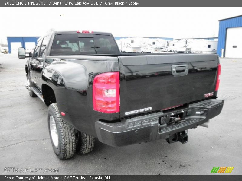 Onyx Black / Ebony 2011 GMC Sierra 3500HD Denali Crew Cab 4x4 Dually