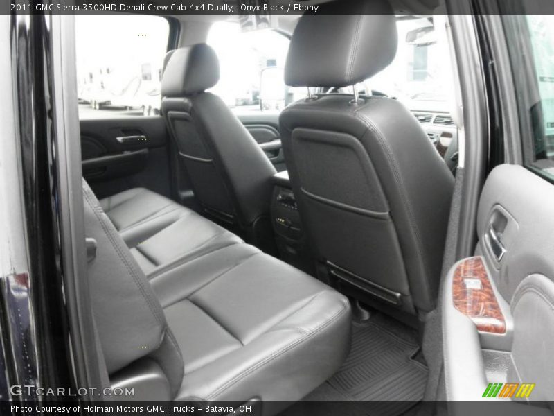 Onyx Black / Ebony 2011 GMC Sierra 3500HD Denali Crew Cab 4x4 Dually