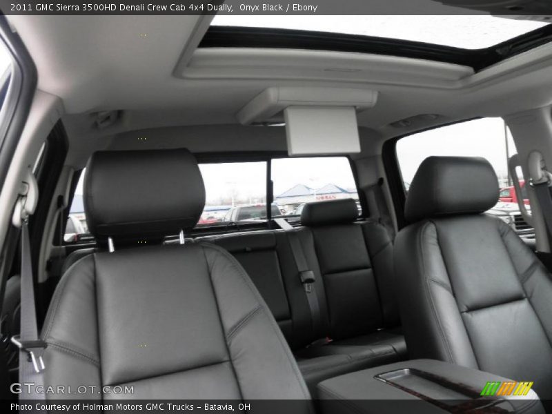 Onyx Black / Ebony 2011 GMC Sierra 3500HD Denali Crew Cab 4x4 Dually