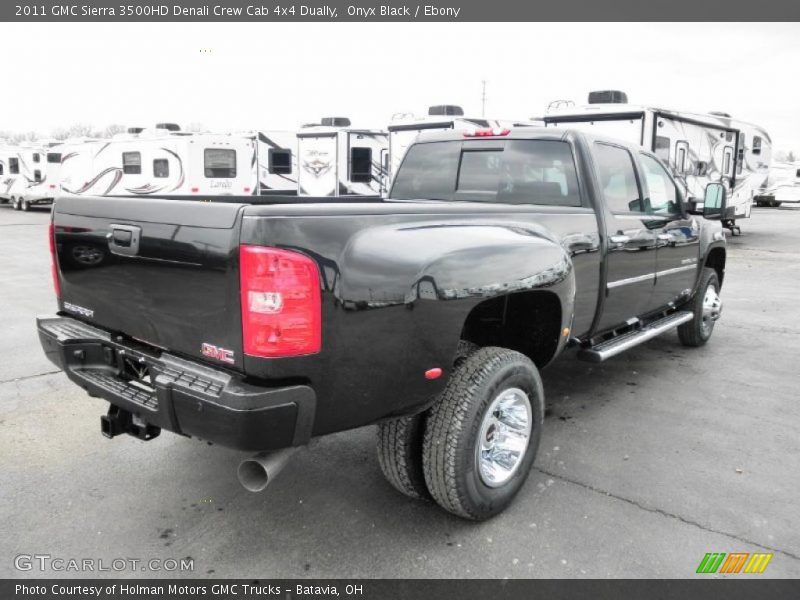 Onyx Black / Ebony 2011 GMC Sierra 3500HD Denali Crew Cab 4x4 Dually